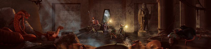 Exploration de ruines dangereuses