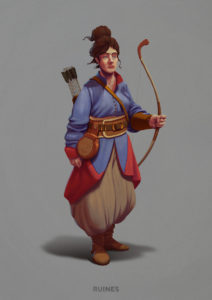 Brana, chasseuse fille d'artisan.
