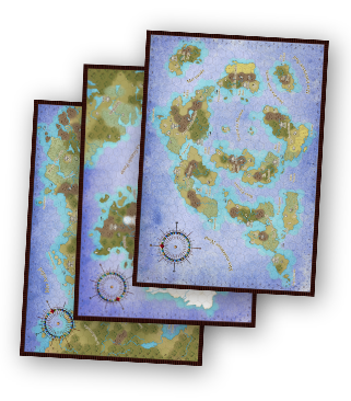 Cartes de l'univers de Ruines